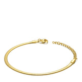 18K Gold Titanium Plated Steel Simple Bracelet – Jewelry Gift Ideas — 5