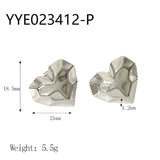 Fashion Section Love Heart Stud Earrings – Stylish Gifts — 12