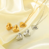 Fashion Section Love Heart Stud Earrings – Stylish Gifts — 14