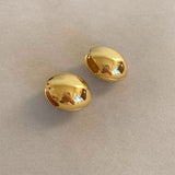 Copper Plating 18K Real Gold Egg Shell Earrings – Practical Gifts — 6
