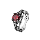 Personality Retro Skull Gem Men's Titanium Steel Ring – Gifts for Him — 10