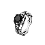 Personality Retro Skull Gem Men's Titanium Steel Ring – Gifts for Him — 4