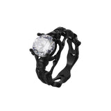 Personality Retro Skull Gem Men's Titanium Steel Ring – Gifts for Him — 5