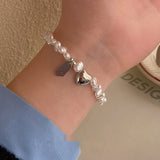Women's Fashion Temperament Pearl Heart Bracelet – Jewelry Gift Ideas — 18