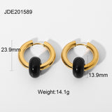Double-Layer Gold-plated Colored Stone Earrings – Gifts for Her — 8