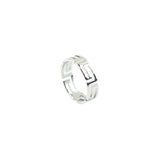 Simple Men's Great Wall Pattern Ring Stainless Steel – Gifts for Him — 2