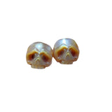 Pearl Carved Pearl Skull Stud Earrings – Useful Gifts — 7