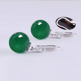 S925 Silver Agate Earrings Long Female Wax Earrings – Gifts for Her — 4