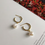 Korean Style Irregular Freshwater Pearl Earrings Women – Stylish Gifts — 5