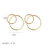 Fashion Simple Shape Trend 8 Word Ear Hoop Earrings – Stylish Gifts — 3