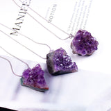 East China Sea Natural Amethyst Cluster Pendant – Jewelry Gift Ideas — 3