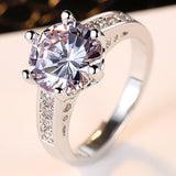 Six-claw gemstone gold ring – Surprise Gifts — 7