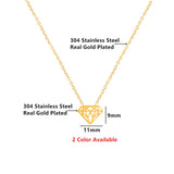 Metal Diamond Ring Pendant Necklace – Jewelry Gift Ideas — 2