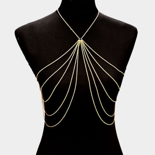 Metal Body Chain, Clothing Matching Necklace – Jewelry Gift Ideas — 1