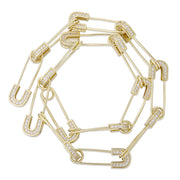 Detachable Safety Pin Necklace Bracelet – Jewelry Gift Ideas — 1