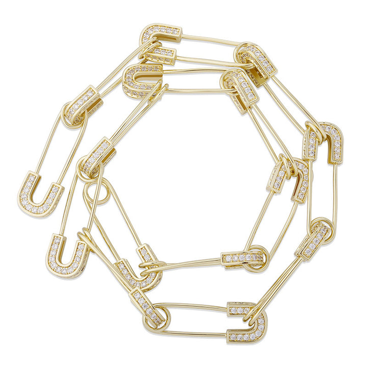 Detachable Safety Pin Necklace Bracelet – Jewelry Gift Ideas — 1