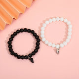 Fashion Love Suction Black And White Bracelet – Stylish Gifts — 3