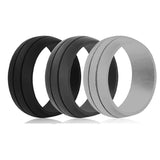Wide double slot silicone ring – Small Gift Ideas — 1