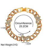 Personality Full Diamond Butterfly Accessories Cuban – Stylish Gifts — 2