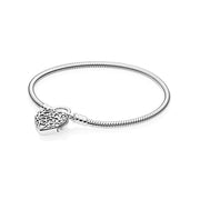 S925 Sterling Silver Bracelet Love Snake Bone – Jewelry Gift Ideas — 6