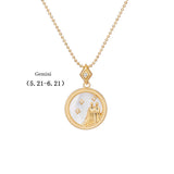 S925 Silver Twelve Constellation Pendant Necklace – Jewelry Gift Ideas — 18