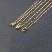 Fashion Tiny Initial Necklace Gold Silver Color – Jewelry Gift Ideas — 10