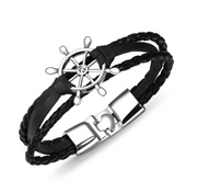 Alloy Leather Charm Bracelets – Jewelry Gift Ideas — 6