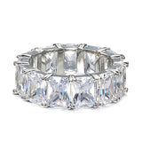 Fashion Bright Diamond Square Gemstone New Ring Women – Stylish Gifts — 7