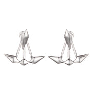 Glossy Asymmetric Double Diamond Earrings – Small Gift Ideas — 5