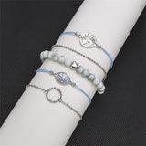 Fashion Alloy Map Little Turtle Seagull Bracelet Set – Stylish Gifts — 3