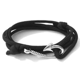 Fish Hook And Anchor Nylon Umbrella Rope Bracelet – Jewelry Gift Ideas — 6