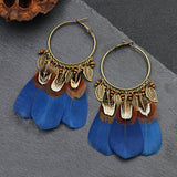 Creative Large Circle Feather Leaf Pendant – Jewelry Gift Ideas — 5