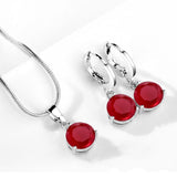 Water Drop Necklace Earring Set – Jewelry Gift Ideas — 18