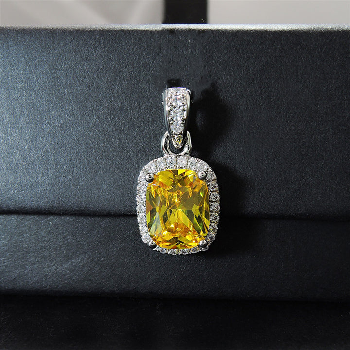 Fancy Diamond and Square Diamond Women's Pendant – Jewelry Gift Ideas — 1