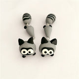 Animal Soft Clay Earrings Cute Cartoon Handmade – Thoughtful Gifts — 3
