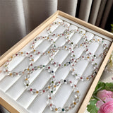 Natural White Crystal Bracelet Iced Round Beads – Jewelry Gift Ideas — 2