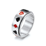 Spade Red Peach Plum Square Ring – Surprise Gifts — 4