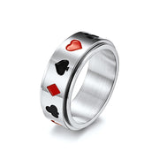 Spade Red Peach Plum Square Ring – Surprise Gifts — 4