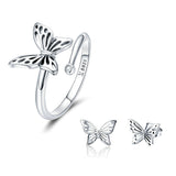 S925 Silver Butterfly Dream Ring Earring Jewelry – Jewelry Gift Ideas — 2
