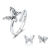 S925 Silver Butterfly Dream Ring Earring Jewelry – Jewelry Gift Ideas — 2