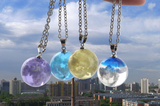 Moon resin pendant clavicle necklace – Jewelry Gift Ideas — 8