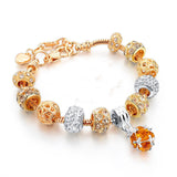 Gold-plated heart beaded bracelet – Jewelry Gift Ideas — 15