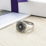 Compass titanium steel ring – Gift Ideas — 4