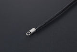 Black Woven Linen Wax Rope Necklace – Jewelry Gift Ideas — 3