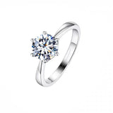 One Carat Six-claw Diamond Ring Zircon Accessories – Stylish Gifts — 8
