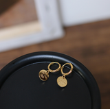 Women's metal disc earrings – Gifts for Her — 6