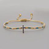 Ethnic Style Diamond Cross Zircon Bracelet – Stylish Gifts — 6