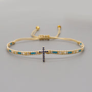 Ethnic Style Diamond Cross Zircon Bracelet – Stylish Gifts — 6