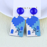 Cartoon Rainbow Contrast Color Acrylic Stud Earrings – Stylish Gifts — 3