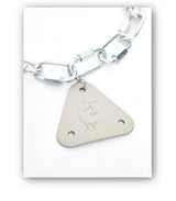 Niche Metal Triangle Pendant Necklace Frosted – Jewelry Gift Ideas — 2